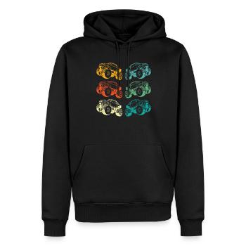 Monster Truck - Sweat à capuche Premium bio Homme - noir - Devant - Nico (187cm)