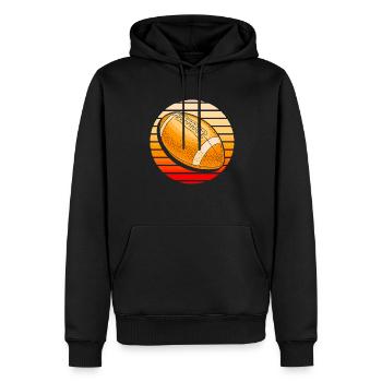 American Football - Männer Premium Bio Hoodie - Schwarz - Vorne - Nico (187cm)