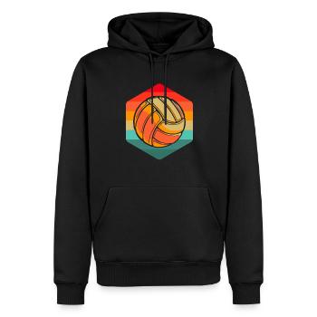 Volleyball Volleyballer - Männer Premium Bio Hoodie - Schwarz - Vorne - Nico (187cm)