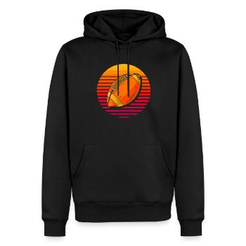 American Football - Männer Premium Bio Hoodie - Schwarz - Vorne - Nico (187cm)