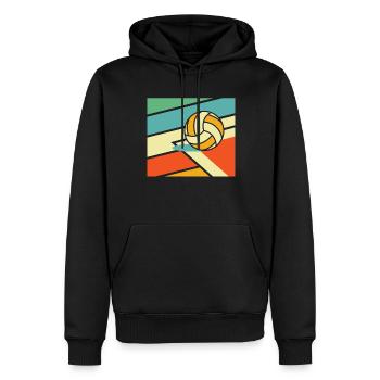 Volleyball Volleyballer - Männer Premium Bio Hoodie - Schwarz - Vorne - Nico (187cm)