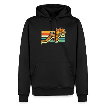 Mx Motocross Dirt Bike - Sweat à capuche Premium bio Homme - noir - Devant - Nico (187cm)