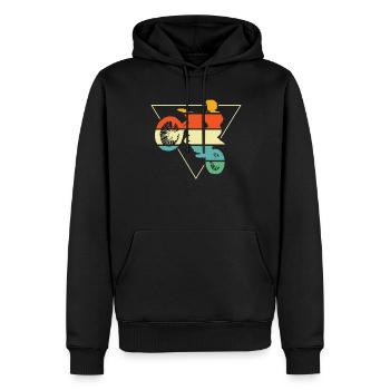 Mx Motocross Dirt Bike - Sweat à capuche Premium bio Homme - noir - Devant - Nico (187cm)