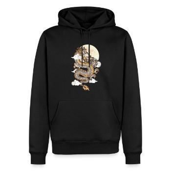 Jahr Des Drachen 2024 - Männer Premium Bio Hoodie - Schwarz - Vorne - Nico (187cm)