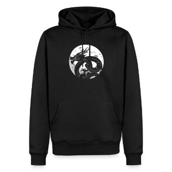 Jahr Des Drachen 2024 - Männer Premium Bio Hoodie - Schwarz - Vorne - Nico (187cm)