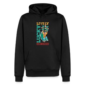 Jahr Des Drachen 2024 - Männer Premium Bio Hoodie - Schwarz - Vorne - Nico (187cm)