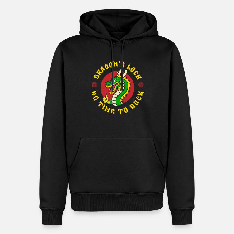 Année du Dragon 2024 - Sweat à capuche Premium bio Homme - noir