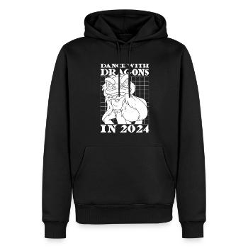 Jahr Des Drachen 2024 - Männer Premium Bio Hoodie - Schwarz - Vorne - Nico (187cm)