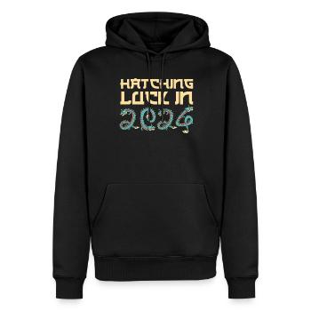 Jahr Des Drachen 2024 - Männer Premium Bio Hoodie - Schwarz - Vorne - Nico (187cm)