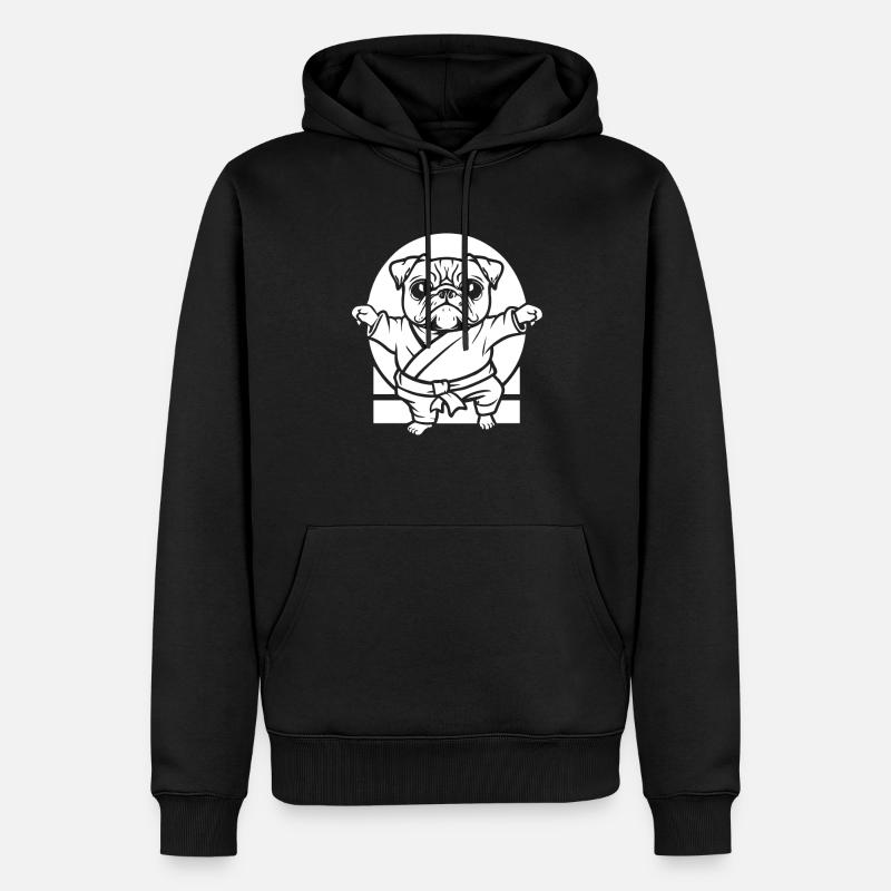 Karate - Männer Premium Bio Hoodie - Schwarz