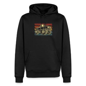 Monster Truck - Männer Premium Bio Hoodie - Schwarz - Vorne - Nico (187cm)