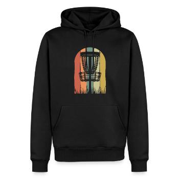 Frisbee Golf Disc Golf - Männer Premium Bio Hoodie - Schwarz - Vorne - Nico (187cm)