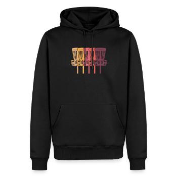 Frisbee Golf Disc Golf - Männer Premium Bio Hoodie - Schwarz - Vorne - Nico (187cm)