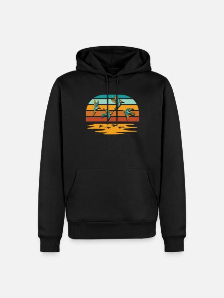 Hummingbird - Men’s Premium Organic Hoodie - black