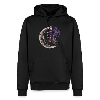 Bmx Bmx Biker Demi-Lune Astronaute - Sweat à capuche Premium bio Homme - noir - Devant - Nico (187cm)