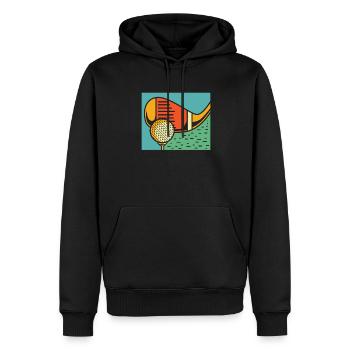 Golf Golfer Golfen - Männer Premium Bio Hoodie - Schwarz - Vorne - Nico (187cm)