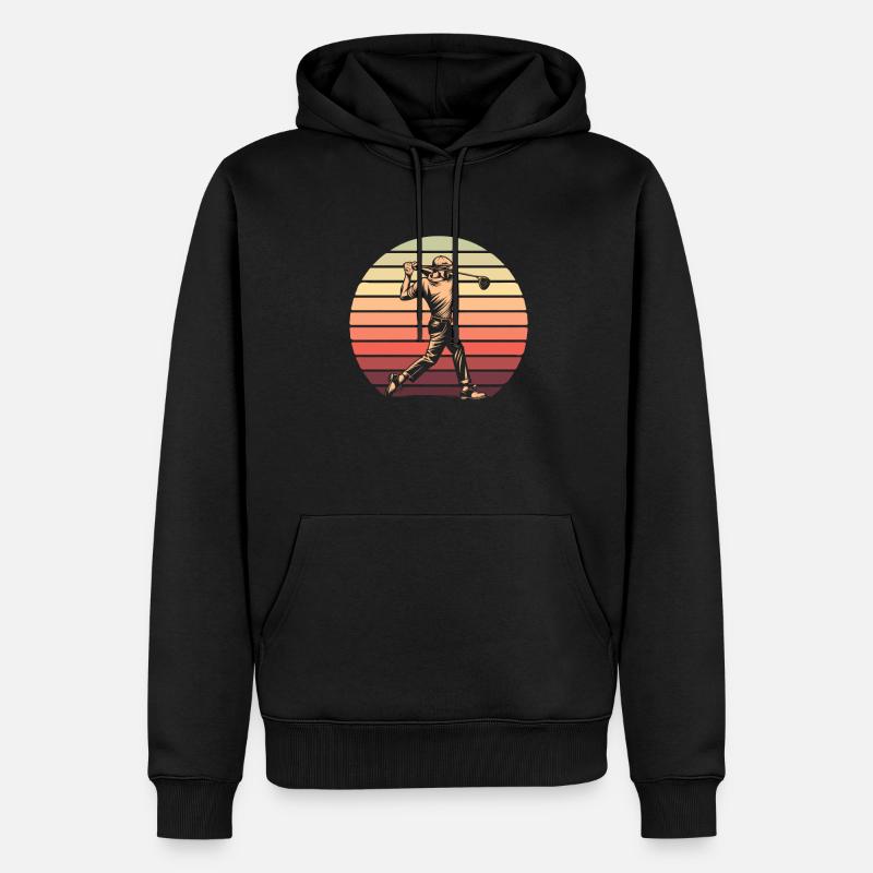 Golf Golfeurs Golfeurs - Sweat à capuche Premium bio Homme - noir