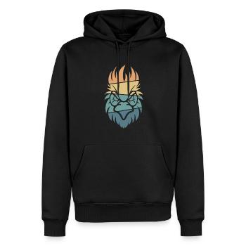 Huhn Henne - Männer Premium Bio Hoodie - Schwarz - Vorne - Nico (187cm)