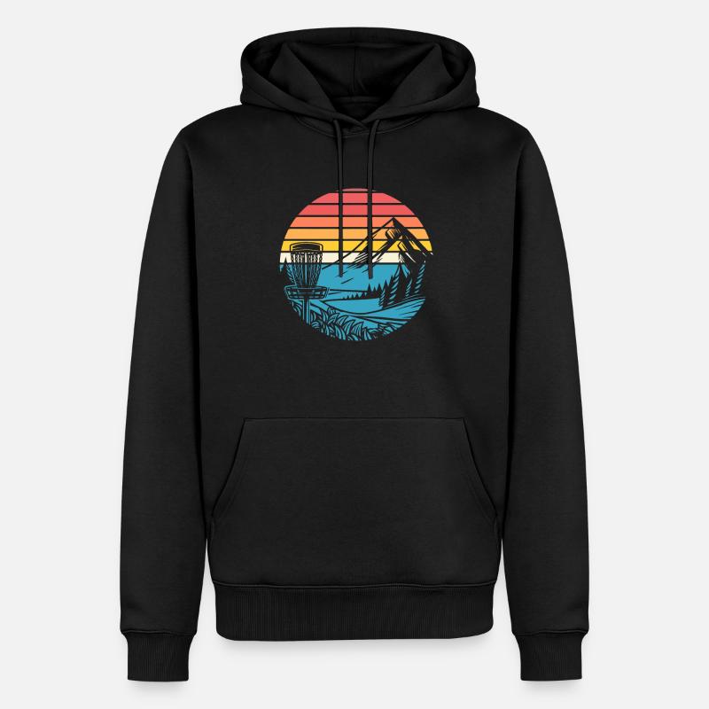 Frisbee Golf Disc Golf - Männer Premium Bio Hoodie - Schwarz