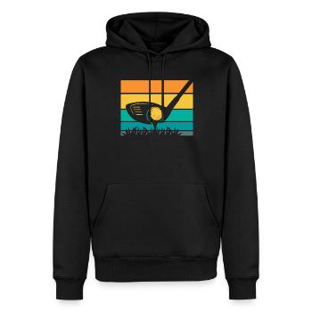 Golf Golfer Golfen - Männer Premium Bio Hoodie - Schwarz - Vorne - Nico (187cm)