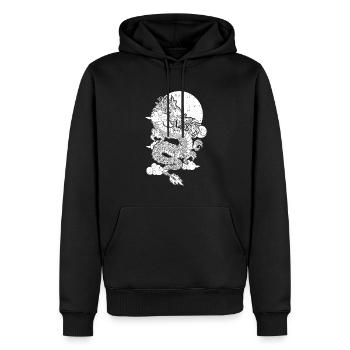 Jahr Des Drachen 2024 - Männer Premium Bio Hoodie - Schwarz - Vorne - Nico (187cm)