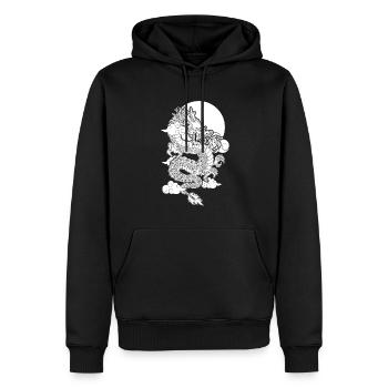 Jahr Des Drachen 2024 - Männer Premium Bio Hoodie - Schwarz - Vorne - Nico (187cm)