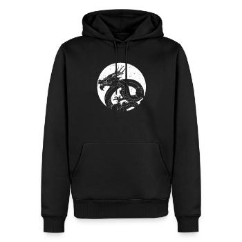 Jahr Des Drachen 2024 - Männer Premium Bio Hoodie - Schwarz - Vorne - Nico (187cm)