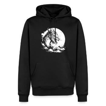 Jahr Des Drachen 2024 - Männer Premium Bio Hoodie - Schwarz - Vorne - Nico (187cm)