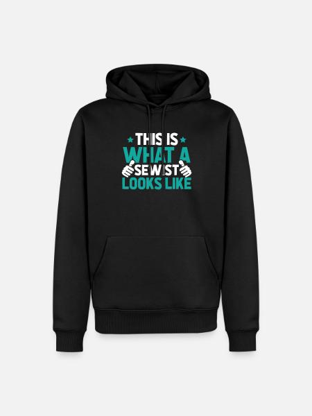 Sewing Sewing Machine - Men’s Premium Organic Hoodie - black