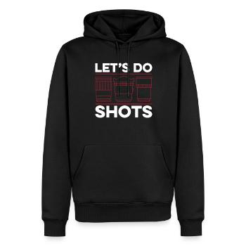 Photographer Photography Camera - Men’s Premium Organic Hoodie - black - Front - Nico (187cm)