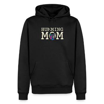 Kolibri Kolibri Mama Colibri Chemise Maman - Sweat à capuche Premium bio Homme - noir - Devant - Nico (187cm)