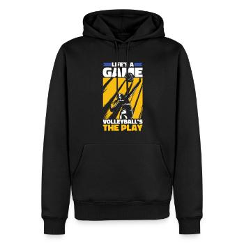 Volleyball Volleyballer - Männer Premium Bio Hoodie - Schwarz - Vorne - Nico (187cm)