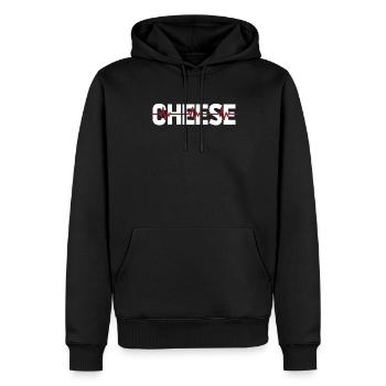 Käse Käser Ekg Heartbeat - Männer Premium Bio Hoodie - Schwarz - Vorne - Nico (187cm)