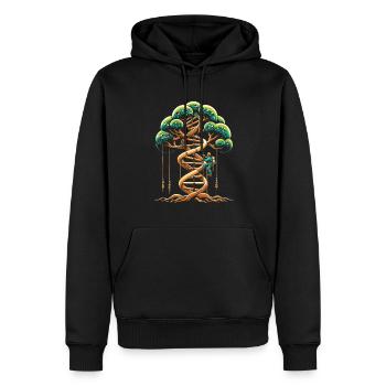 Arborist Tree Climber Arborist Roots - Sweat à capuche Premium bio Homme - noir - Devant - Nico (187cm)