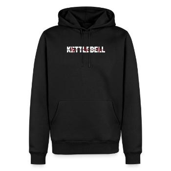 Kettlebell Ekg Heartbeat - Männer Premium Bio Hoodie - Schwarz - Vorne - Nico (187cm)