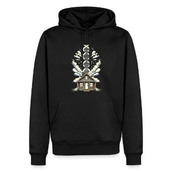 Real Estate Agent Its In My DNA - Men’s Premium Organic Hoodie - black - Front - Nico (187cm)
