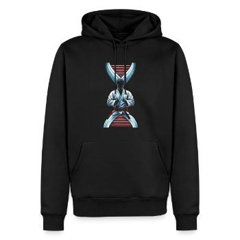 Kung Fu Its In My Dna - Männer Premium Bio Hoodie - Schwarz - Vorne - Nico (187cm)