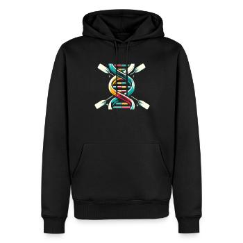 Rowing Rower Its In My DNA - Men’s Premium Organic Hoodie - black - Front - Nico (187cm)