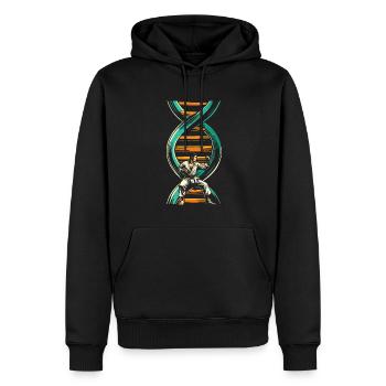 Karate Its In My Dna - Männer Premium Bio Hoodie - Schwarz - Vorne - Nico (187cm)