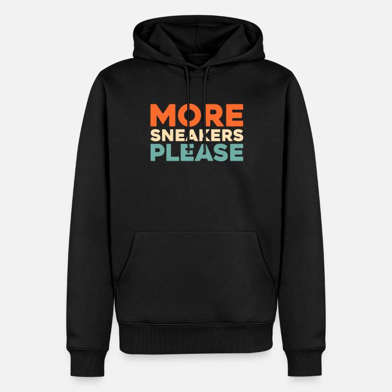 Baskets - Sweat à capuche Premium bio Homme - noir