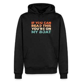 Voile, Voile, Voilier, Navigation de plaisance - Sweat à capuche Premium bio Homme - noir - Devant - Nico (187cm)