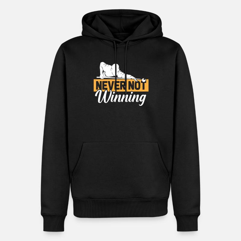 Billard - Männer Premium Bio Hoodie - Schwarz