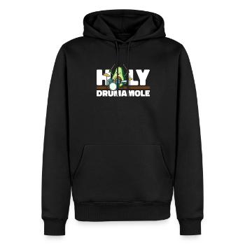 Batterie Batteur Batteur - Sweat à capuche Premium bio Homme - noir - Devant - Nico (187cm)