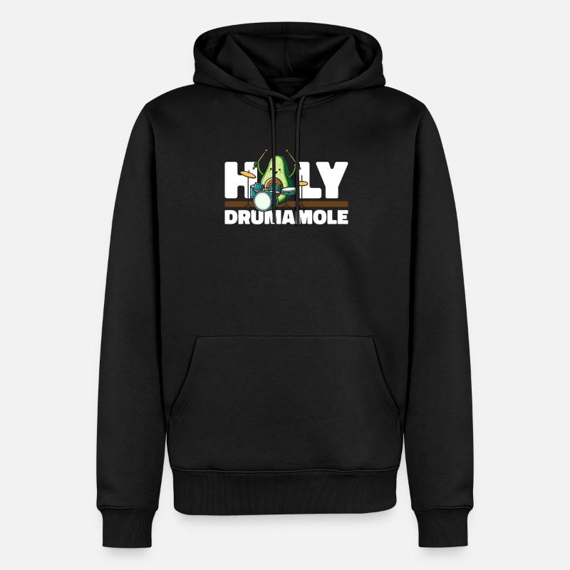 Batterie Batteur Batteur - Sweat à capuche Premium bio Homme - noir