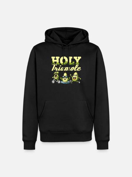 Triathlon Triathlete Avocado Holy Triamole - Men’s Premium Organic Hoodie - black