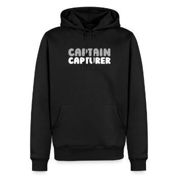 Fotograf Fotografie Kamera Capture The Moment - Männer Premium Bio Hoodie - Schwarz - Vorne - Nico (187cm)