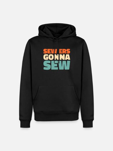 Sewing Sewing Machine - Men’s Premium Organic Hoodie - black