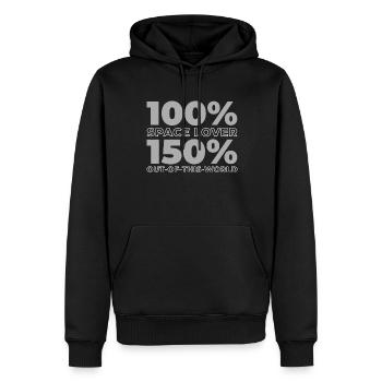 Astronaute, Astronaute, Cosmonaute - Sweat à capuche Premium bio Homme - noir - Devant - Nico (187cm)