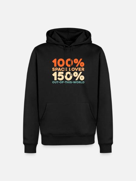 Astronaut, Spaceman, Cosmonaut - Men’s Premium Organic Hoodie - black