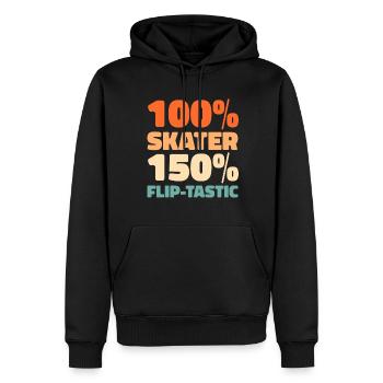 Skateboard Skater - Men’s Premium Organic Hoodie - black - Front - Nico (187cm)
